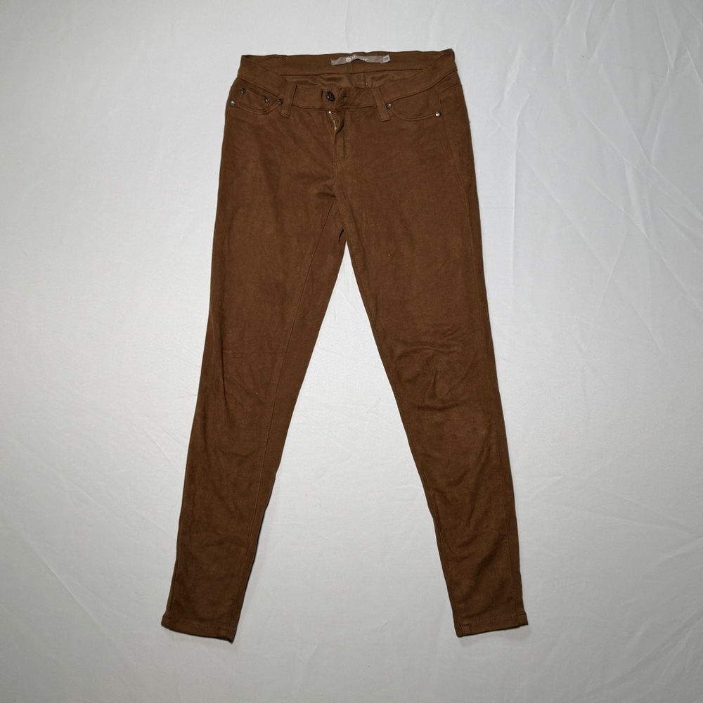 Chic Brown Suede Trousers